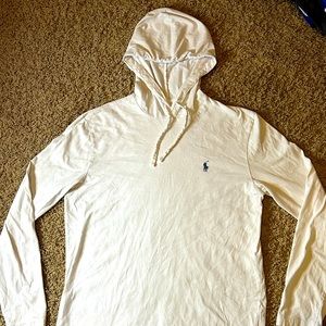 Men Medium Polo Long sleeve hoodie T-shirt